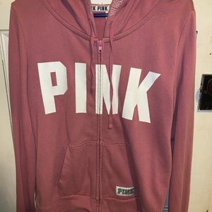 PINK zip up hoodie